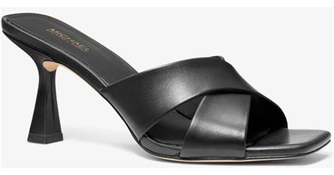 michael kors clara mule|Clara Leather Mule .